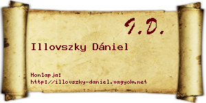 Illovszky Dániel névjegykártya